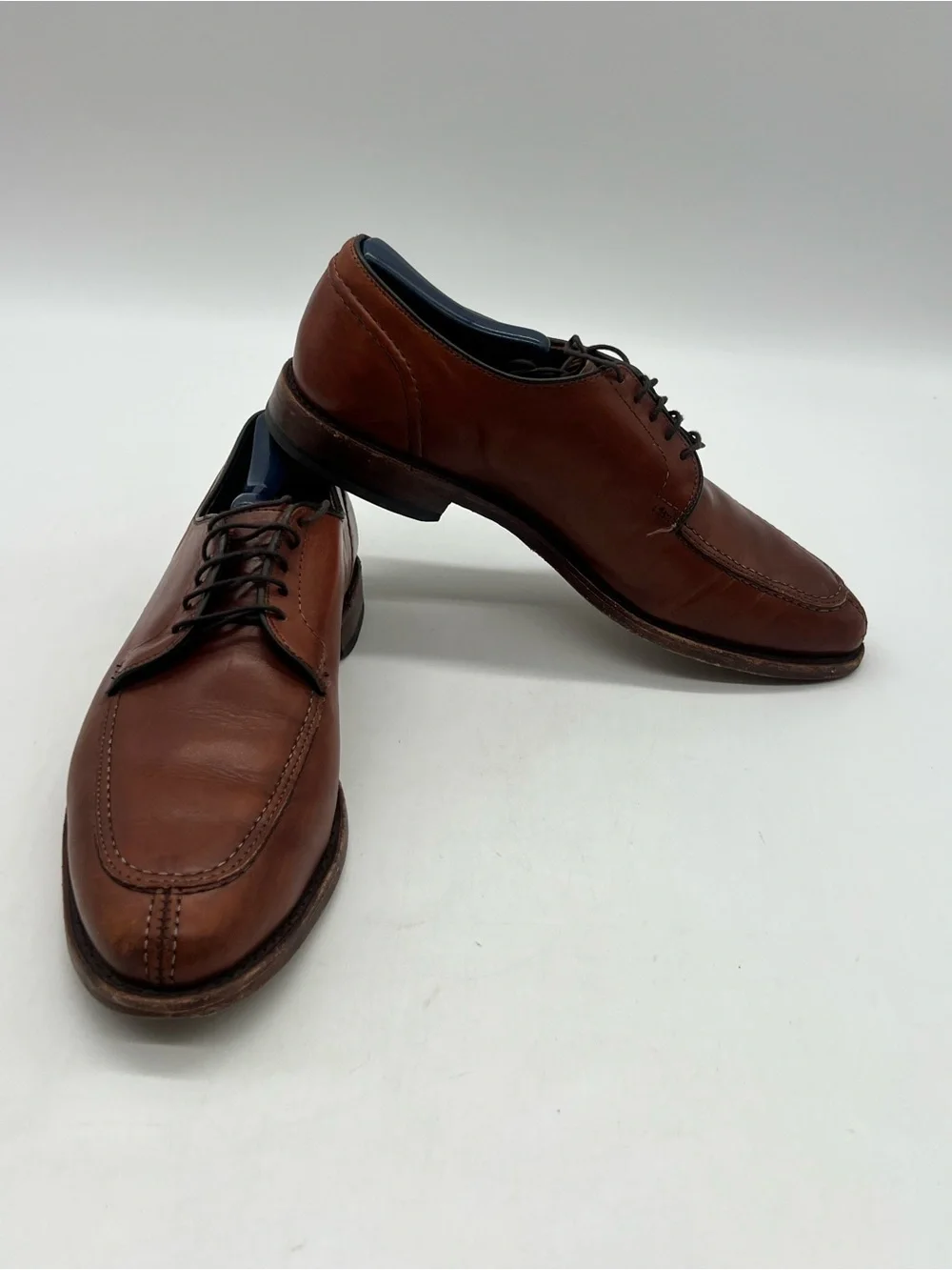 Allen Edmonds LaSalle Men’s Sz 8.5D Brown Leather Split Toe Derby Oxford Shoes.